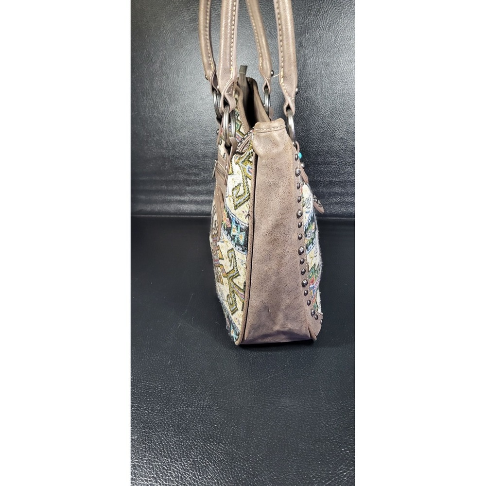 Montana West Purse Aztec Leather Tote Shoulder Bag Western Concealed Womens - Picture 6 of 16